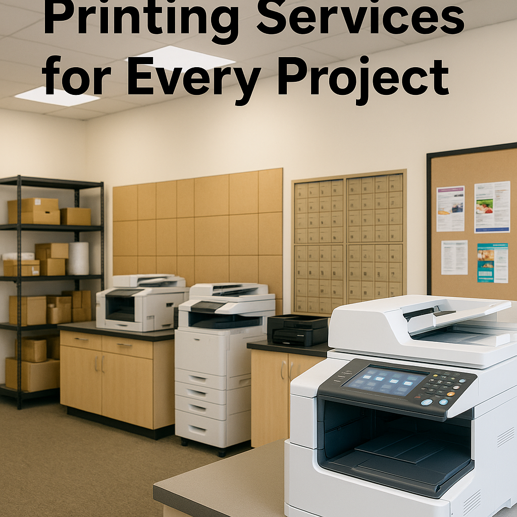 Choosing the Right Printing Services for Every Project