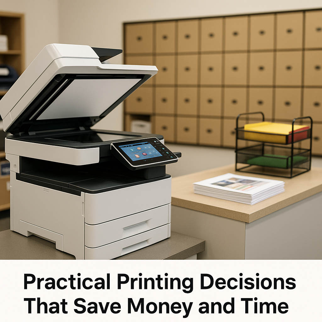 Practical Printing Decisions That Save Money and Time